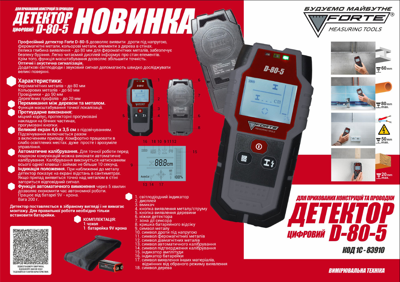 Детектор Forte D-80-5 1