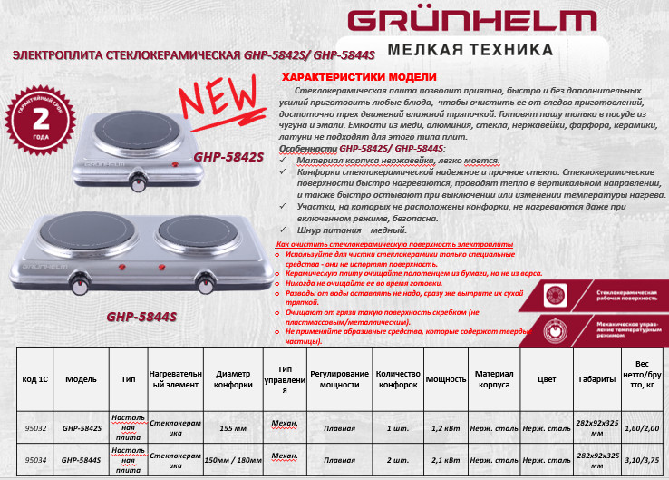 Grunhelm GHP 5844S