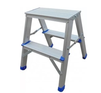 Стремянка двухсторонняя алюминиевая Werk LB402
