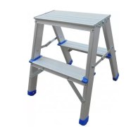 Стремянка двухсторонняя алюминиевая Werk LB402
